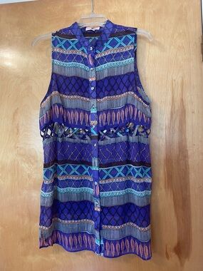 Mara Hoffman Printed  Sheer Boho Cover Up